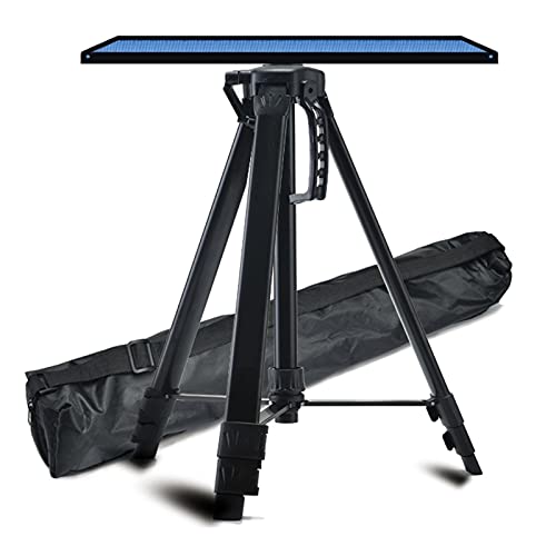 Soporte telescópico para proyector, trípode ligero ajustable de piso, cabezal esférico giratorio 360° con altura de 17 a 47 pulgadas y bolsa de transporte miniatura 1