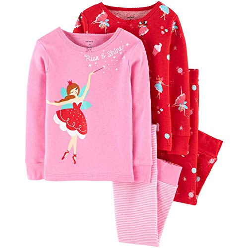 Pijama Carters kit com 4 pecas meninas tamanho 3 anos