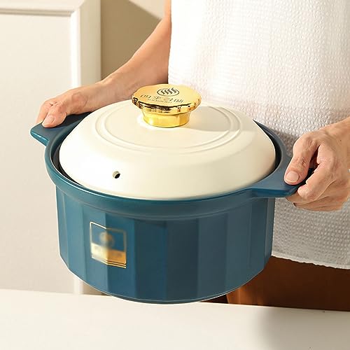 Cocotte en céramique résistante à la chaleur de 4L pour cuisson lente - 4