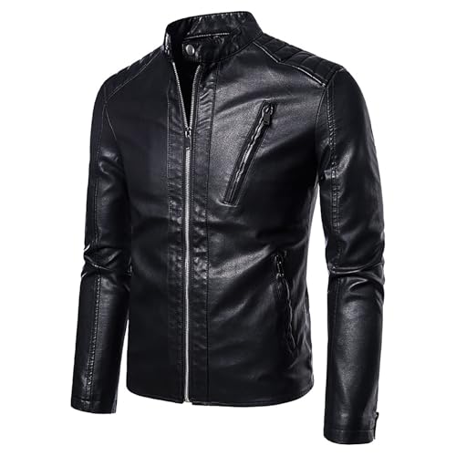 Veste en cuir synthétique homme idéale pour la ville et les sorties