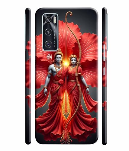 Image of Lord Ram with Sita MATA Printed Hard Back Case Cover & Compatible for Vivo V20 SE (Multicolor) - D1806