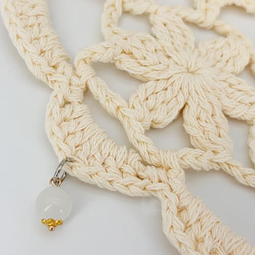 Gorro tejido a mano de mujer para verano miniatura 5
