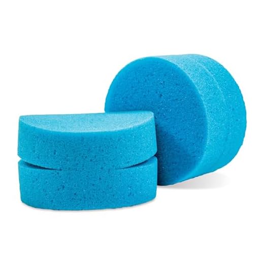 Griot's Garage Blue Detail Sponges for Car Detailing and Polishing, Foam Applicators for Waxes, Tire Dressings, Cleaners, Coatings, and Conditioners, 11205, Set of 2