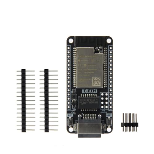 Ronlok Placa de desarrollo T-ETH-Lite con módulo Ethernet ESP32-WOVER-E, soporte para tarjeta TF expandible, alimentación por Shield Poe H673, piezas de repuesto para ordenador.