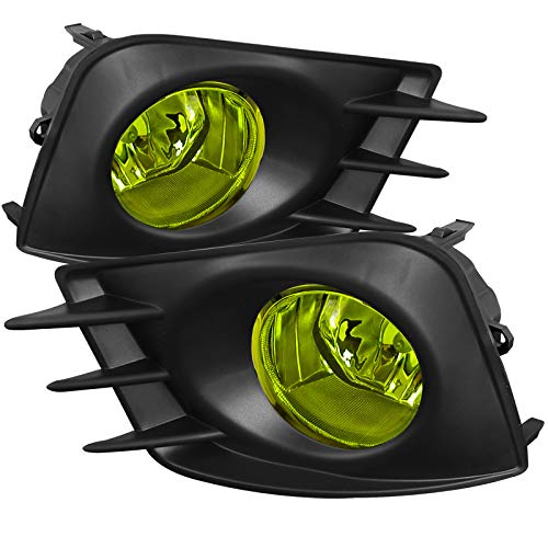 Carpartsinnovate Fits 11-13 Amber Lens Driving Bumper Fog Lights Lamps+Switch+Bulbs