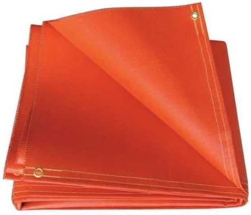 Welding Blanket, 6 ft. W, 6 ft., Red