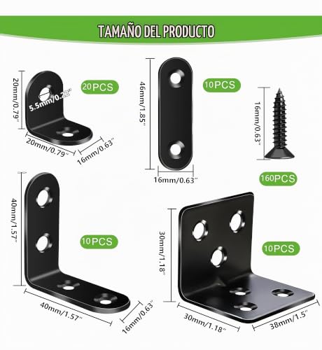 Escuadras de metal para madera 17 Imagen adicional