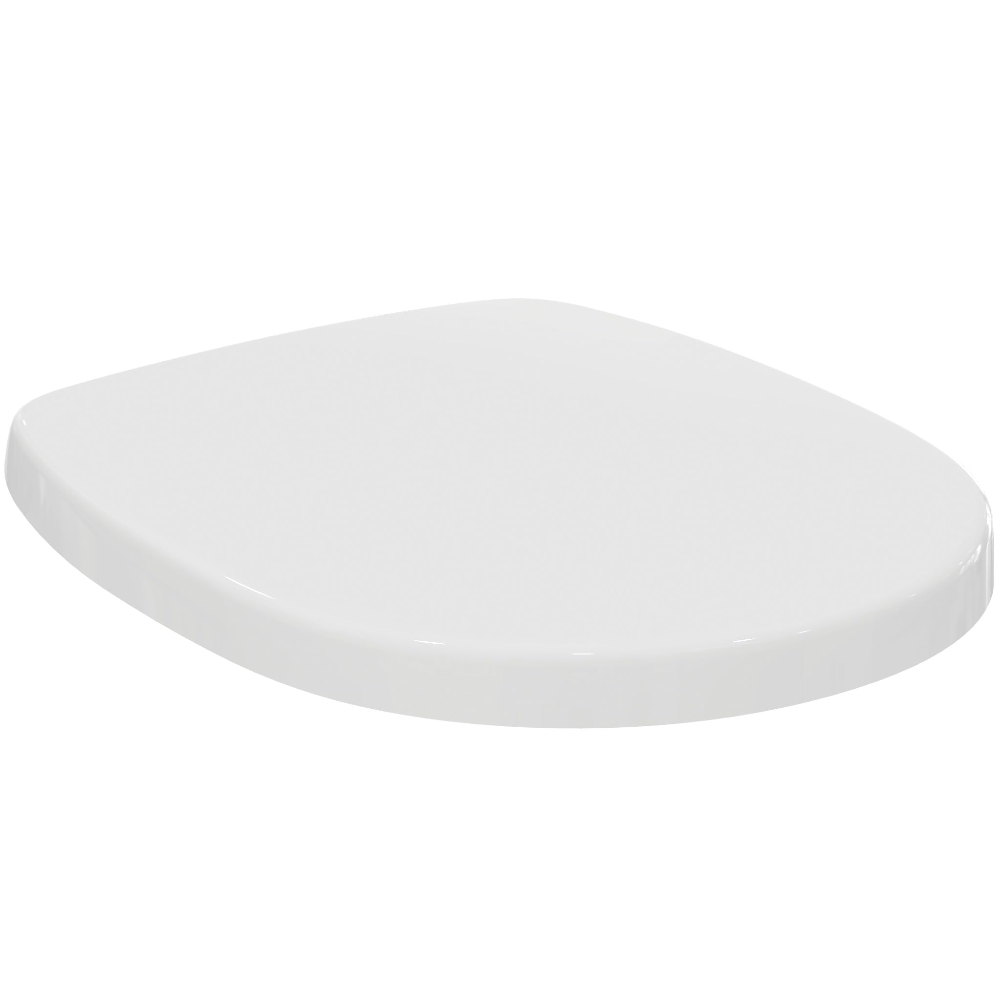 Ideal Standard Connect Toilet seat and Cover, Rounded Shape, Soft-Close seat with Quick-Release Function for Easy Cleaning, Scratch-Resistant duroplast – White (365x435x50 mm)