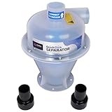 Quick Click Dust Collection Woodworking Cyclonic Separator for Wet/Dry Vacuums with 2 Shop Vacuum Adapters