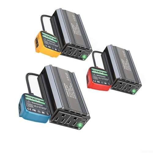 Inversor de batería de 18V a 20V de 300W con salida de 110V CA modelo B 5