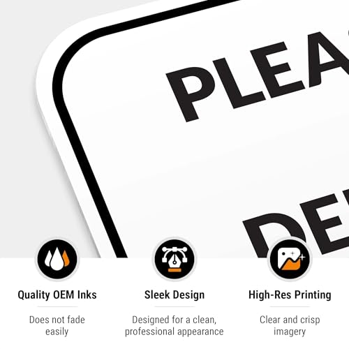 Image of Package Delivery Sign, Delivery Instructions Open Gate and Leave Delivery Inside Sign, 12x18 Inches, Rust Free .063 Aluminum, Fade Resistant, Made in USA