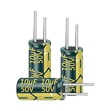 20PCS 50V 10UF Capacitor 5x11MM0.2x0.43in High Frequency Aluminum Electrolytic Capacitors for TV, LCD Monitor, Game
