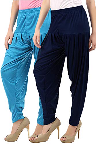 Image of Buy That Trendz Womens Patiala Pants Cotton Viscose Patiyala Salwar Harem Bottoms Pants