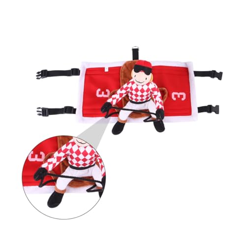 Disfraz para perro rojo talla M de poliéster y algodón miniatura 7