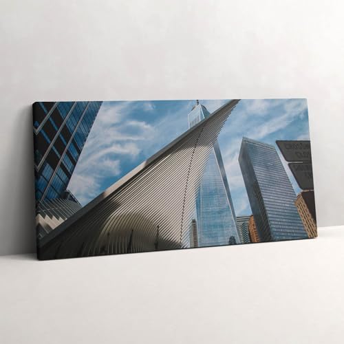 Tableau photo sur toile gratte-ciels New York pour décorer un grand mur vide