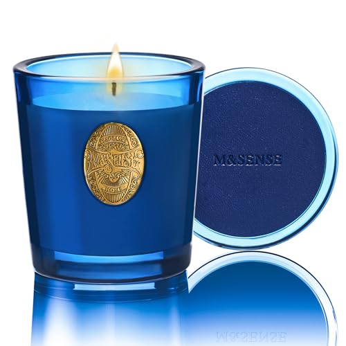 M&SENSE Duftkerze Ozean Traum,260g Duftkerzen im Glas Natürliche Soja-Kerze,55 Stunden Brenndauer,Weihnachten Kerzengeschenke für Frauen & Männer