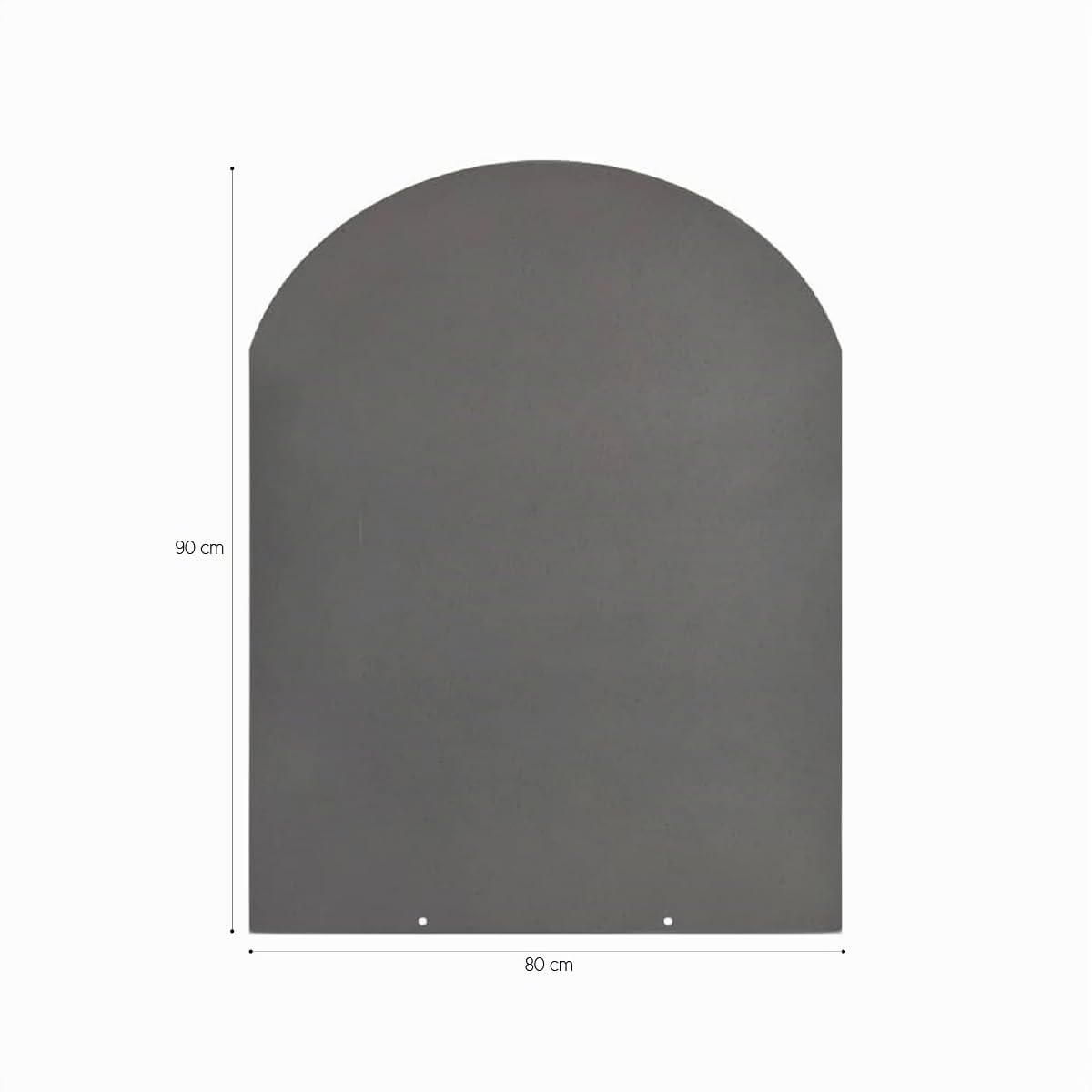 Divina Fire Plataforma protectora de suelo para estufas de leña y pellets, de acero, 90 x 80 cm