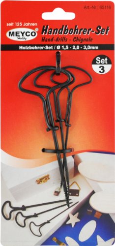 MEYCO lot de, kastanienbohrer-chignole-diamètre : 1, 5–2 mm - 3