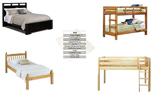 Premium No-Mortise Bed Rail Brackets (Complete Set Of 4, 8 X 1" Inch Wood Screws Included) #TOP7