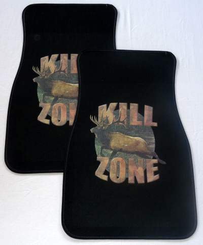 Identicards Kill Zone Elk Black Car Mats