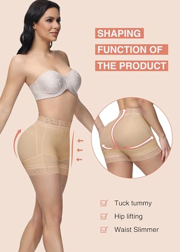 SHAPSHE Feminino Controle de Barriga Shapewear Shorts Mais Magro Corpo Shaper Bunda Levantamento Cal