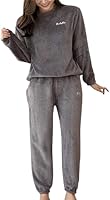 HIGHWINDS Women Casual Winter Track Suit T-Shirt,Track Pant Pull On Fleece Pack of 1 (Grey)
