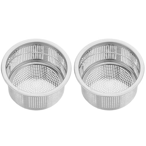Colador de acero inoxidable para fregadero 2 piezas