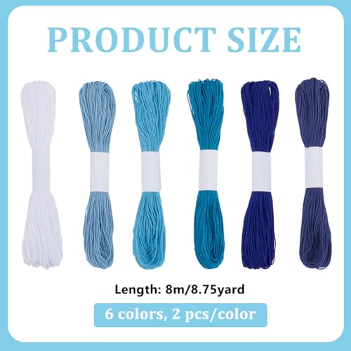Hilo Sashiko FREEBLOSS 12pzas 100% algodón 20m colores miniatura 2