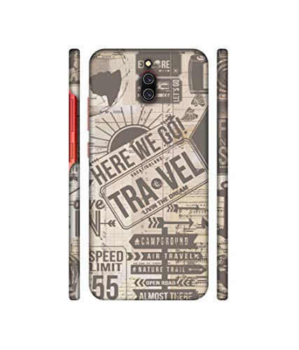 Image of Plastic Travel Design 3D Printed Hard Back Cover for Mi Redmi 8A Dual (Multicolour)