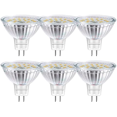 ProCrus GU5.3 MR16 5W LED Glühbirne,2700K Warmweiß,AC/DC 12V 5W LED Birnen,GU5.3 Bi-Pin Spotlight Cover