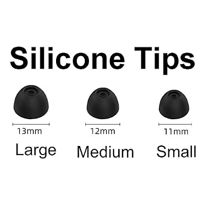 A-Focus [6 Pairs] Galaxy Buds FE Memory Foam & Silicone Ear Tips, Soft Replacement Comfortable Earbuds Eartips Gel Compatible with Samsung Galaxy Buds FE 2023 Release GBFE214532 Black