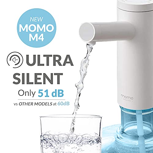Momo Lifestyle M4 Water Dispenser Automatic Rechargeable Silent + 5 Gallon Bottle Sleeve Neoprene Double Sided (Americana) #TOP4