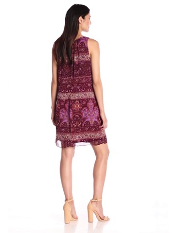 chinese dress ladies Robbie Bee Floral-Print Lace Trapeze Dress Ivory pink Petite M – Shamrock  Apparel main image 1