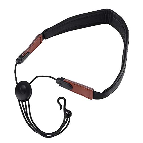 Universal Verstellbare Saxophongurt/Saxofongurt mit Metallhaken, Halsgurt Saxophon Zubehör klarinettengurt für Hörner Bass Klarinetten Basoons Oboen