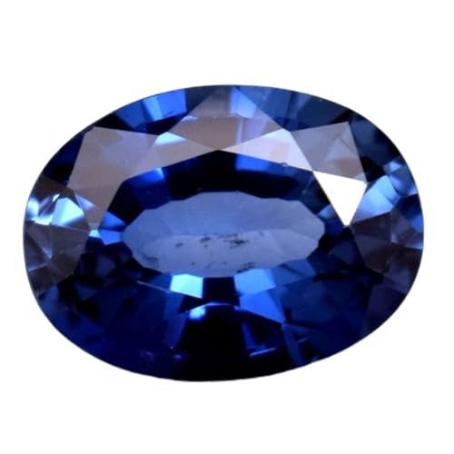 Saphir bleu de Ceylan naturel ovale pierre précieuse en vrac pour bague et collier DIY