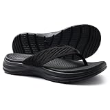 KIDMI Women's Arch Support Flip Flops with Comfortable Cushion Footbed