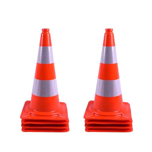 ZincOrange 8er-Pack Verkehrskegel, Sicherheitskegel mit...