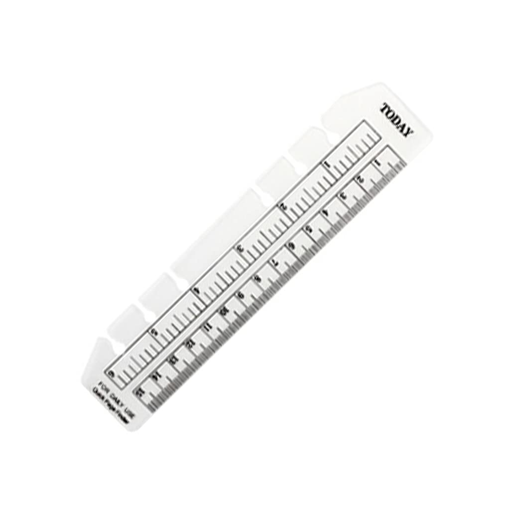 Foldable Straight Designed Student Adults Functional Scale Rulers Pages Marker Ruler Binder Ruler