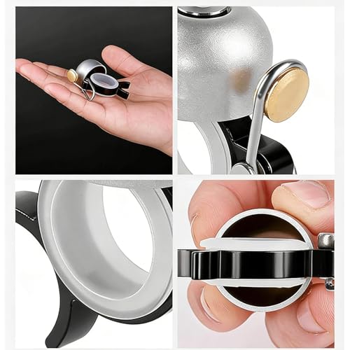Timbre de pulgar con sonido fuerte para bicicleta de aluminio resistente a la intemperie 6