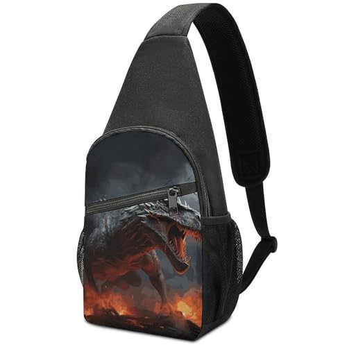 Mochila cruzada ligera Red Magma Flying Dragons miniatura 1