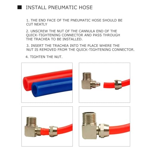Conector rápido KL-PL12-04 y accesorios de codo neumáticos con tuerca 4