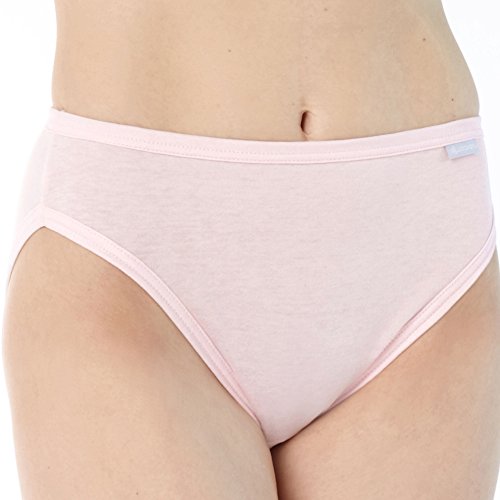 Jockey Plus Size Elance French Cut 3-Pack Ivory/Peach Powder/Rose Blush 8 (2XL)
