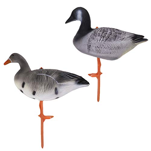 YIJU 2 Unidades/Conjunto Simulação Goose Isca Isca Caça Grass Decors Descansando Ganso