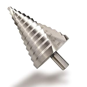 CUKCIC Stufenbohrer 6-60mm HSS Spiralnut Kegelbohrer