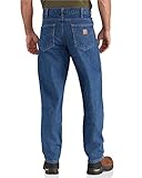 Carhartt Men's Relaxed Fit Tapered Leg Jean (Regular and Big and Tall Sizes), Dark Stone, 38W x 28L