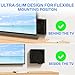 Slim Wall Mount for Sonos Amp Mount Bracket, Black Steel Mount for Sonos Wireless Amplifier Mounting Bracket