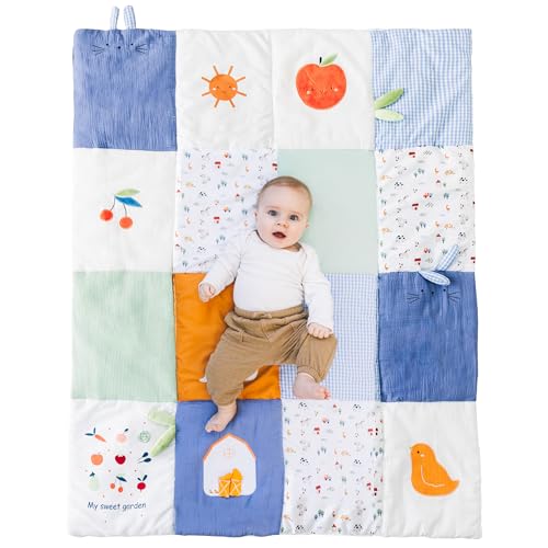 Image of Baby Floor Play Mat Foldable 40x51 Inch, Kids Outdoor Play Mat, Interactive Toys Non Slip Washable Padded Baby Play Mat for Kids, Activity Play Mat, Kids Play Mat for Babies, Tummy Time Play Mat