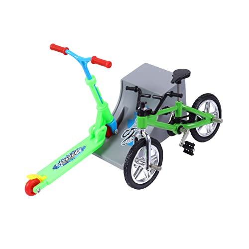 ERINGOGO 1Set Mini Finger Bike Folding Scooter Educational Board Game with Fun Desk Game for Creative Play Decoration