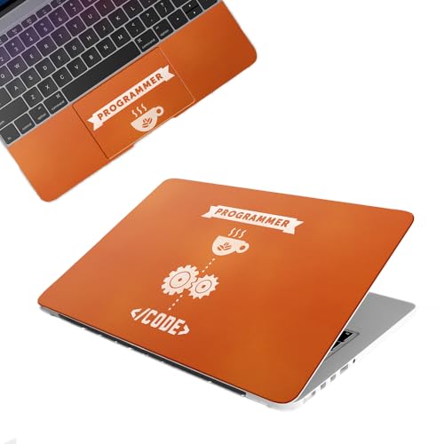 Image of Galaxsia Programmer01 Top+Wrist Pad Vinyl Laptop Skin /Sticker /Cover Upto 15.6 Inches Laptops Laminated-Removable-HD Quality Compatible for Hp-Dell-Sony-Lenovo-Asus etc.(15x10 Inches)