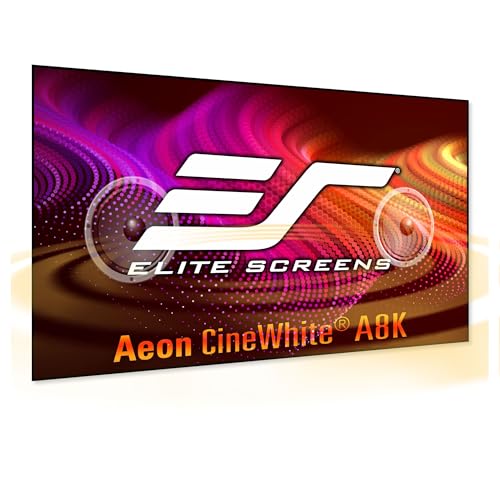 Image of Elite Screens Aeon CineWhite A8K, 138-INCH Diag, 16:9 Aspect Ratio, ISF Certified 8K Ultra HD Home Theater Fixed Frame Edge Free Projection Sound Transparent Perforated Weaved, AR138H-A8K